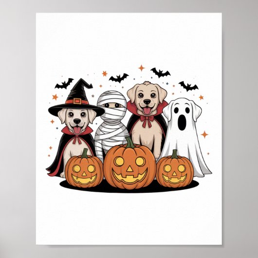 Halloween Hunde für Liebhaber von Haustieren - Nie Poster (Vorne)