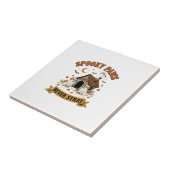 Halloween-Hunde-Geisterpfoten Fliese (Seite)