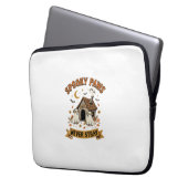 Halloween-Hunde-Geisterpfoten Laptopschutzhülle (Vorderseite Links)