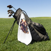 Halloween Hunde Golfhandtuch (Gras)