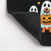 Halloween-Hunde gruselige Vibes Mousepad (Ecke)