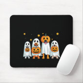 Halloween-Hunde gruselige Vibes Mousepad (Mit Mouse)