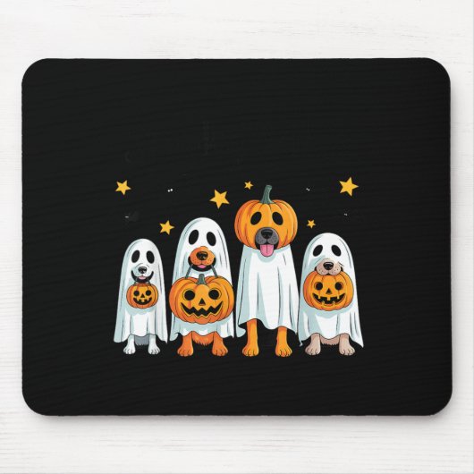 Halloween-Hunde gruselige Vibes Mousepad (Vorne)