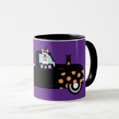 Halloween-Hunde in einem Lieferwagen Tasse (VorderseiteRechts)