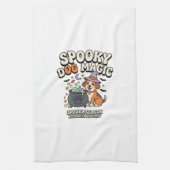 Halloween-Hunde-Magie-Vibes Geschirrtuch (Vertikal)