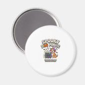 Halloween-Hunde-Magie-Vibes Magnet (Vorderseite/Rückseite)