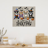 Halloween Hunde Poster (Küche)