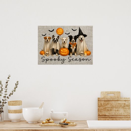 Halloween Hunde Poster (Küche)