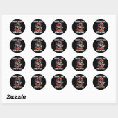 Halloween-Hunde Runder Aufkleber (Blatt)