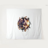 Halloween Hunde Wandteppich (Vorderseite (Horizontal))