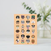 Halloween-Hundegegenden Postkarte (Stehend Vorderseite)