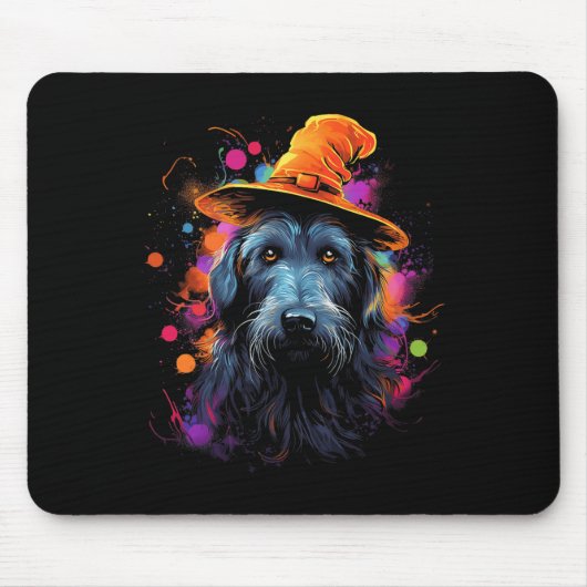 Halloween-Hundehund Mousepad (Vorne)