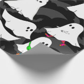 Halloween-Hundekatze Geschenkpapier (Ecke)