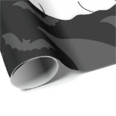 Halloween-Hundekatze Geschenkpapier (Rolleneckpunkt)