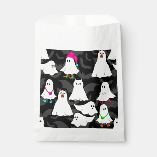 Halloween-Hundekatze Geschenktütchen (Vorderseite)