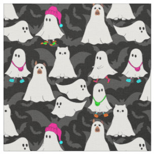 Halloween-Hundekatze Stoff