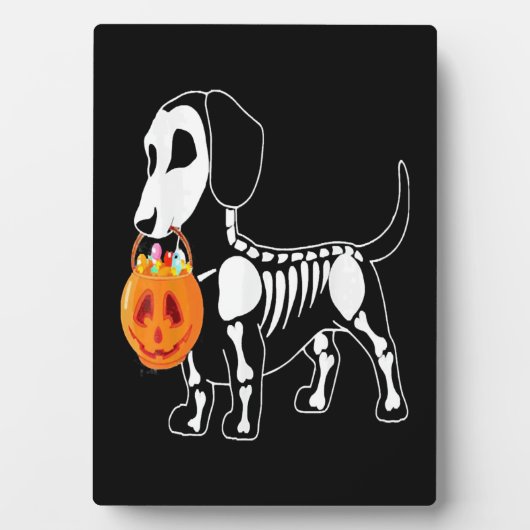 Halloween-Hundekostüm Fotoplatte (Vorderseite)