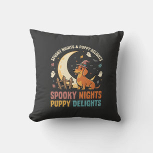 Halloween-Hundemutter-Mondlicht-Mischief Kissen