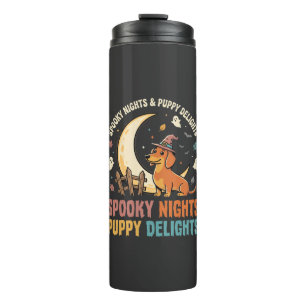 Halloween-Hundemutter-Mondlicht-Mischief Thermosbecher