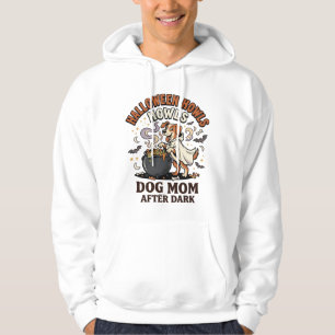 Halloween-Hundemutter nach Einbruch der Dunkelheit Hoodie