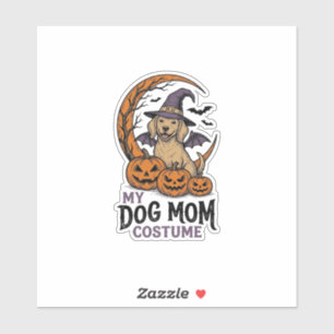 Halloween-Hundemutter-Shirt Hexen-Welpen-Kostüm Gr Aufkleber