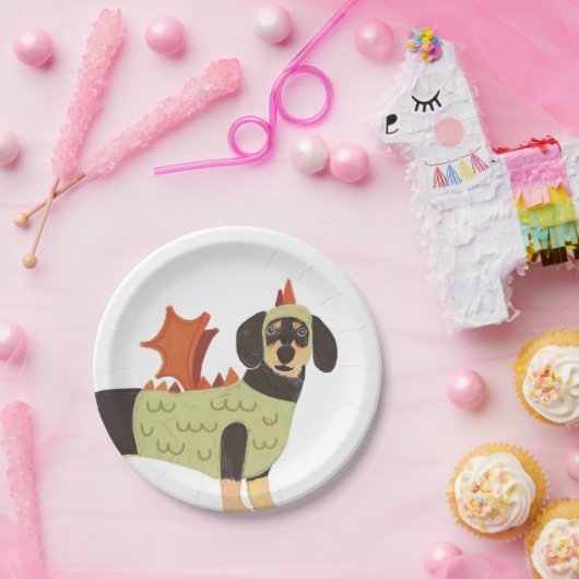 Halloween-Hundepapier-Teller Pappteller (Party)