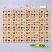 Halloween-Hundeschema Seidenpapier (Handwerk)