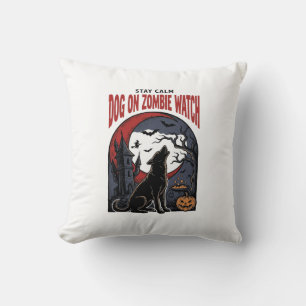 Halloween-Hundeshirt Zombie Patrol Design_1 Kissen