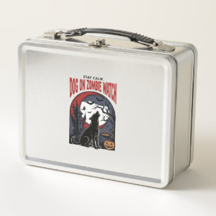 Halloween-Hundeshirt Zombie Patrol Design_1 Metall Brotdose