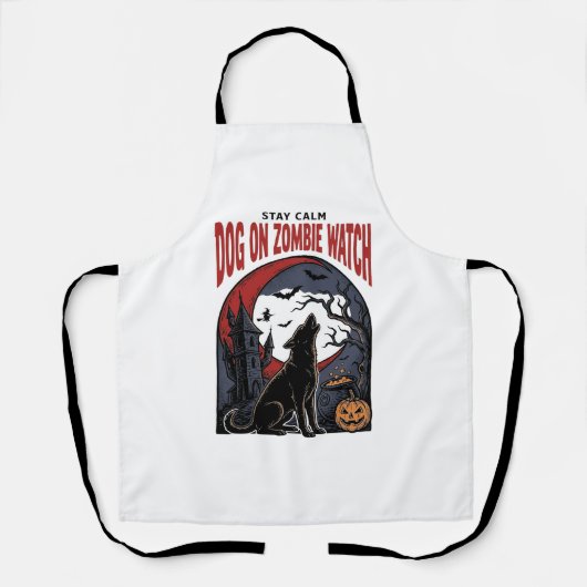 Halloween-Hundeshirt Zombie Patrol Design_1 Schürze (Vorderseite)