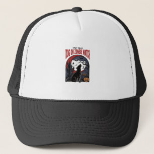 Halloween-Hundeshirt Zombie Patrol Design_1 Truckerkappe