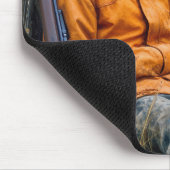 Halloween Hunter Skeleton With a Buck Mousepad (Ecke)