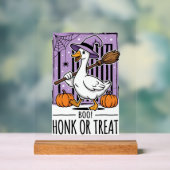 Halloween Hupen oder behandeln Hexen Gans Acrylschild (Neutral)