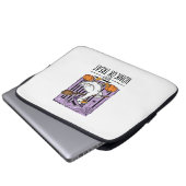 Halloween Hupen oder behandeln Hexen Gans Laptopschutzhülle (Vorne Knopf)