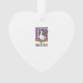 Halloween Hupen oder behandeln Hexen Gans Ornament (Vorderseite)