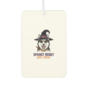 Halloween-Husky-Shirt Hexen-Hund Vintage-Grafik Autolufterfrischer