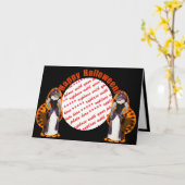 Halloween Hussy / Halloween Cat Karte (Gelbe Blume)