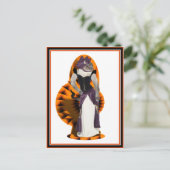 Halloween Hussy Postkarte (Stehend Vorderseite)