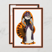 Halloween Hussy Postkarte (Vorne/Hinten)