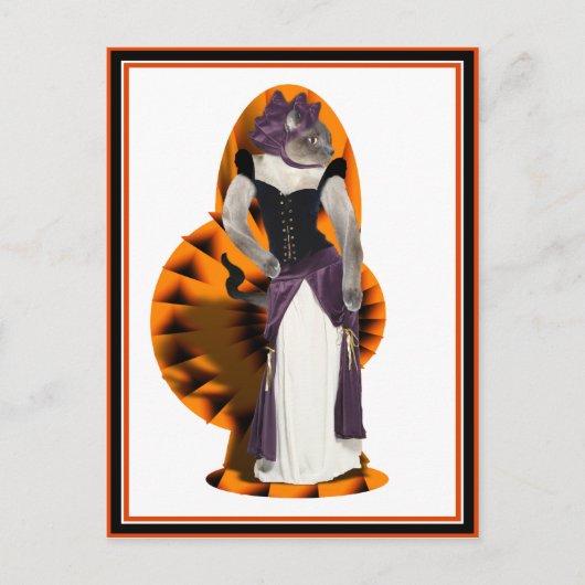 Halloween Hussy Postkarte (Vorderseite)