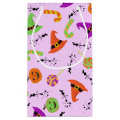 Halloween-Hut-Candy & Pumpkins Kleine Geschenktüte (Rückseite)