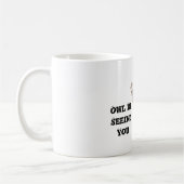 Halloween-Hut Eule wird dich sehen Kaffeetasse (Links)