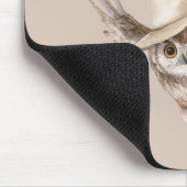 Halloween-Hut Eule wird dich sehen Mousepad (Ecke)