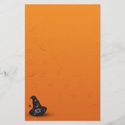 Halloween-Hut mit Spider Briefpapier (Vorderseite)