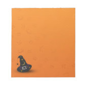 Halloween-Hut mit Spider Notizblock (Vorderseite)