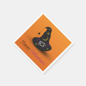 Halloween-Hut mit Spider Serviette (Ecke)