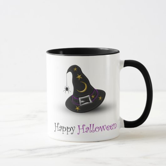 Halloween Hut mit Spider - Tasse (Rechts)
