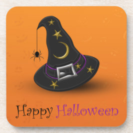 Halloween-Hut mit Spider Untersetzer