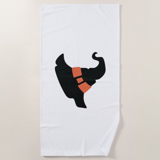 Halloween-Hut Strandtuch (Vorderseite)