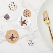 Halloween-Hut und Broom Konfetti (Gruppe)